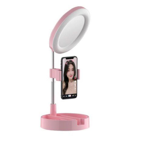 Lampa Machiaj Cu Oglinda Si Suport Telefon G3